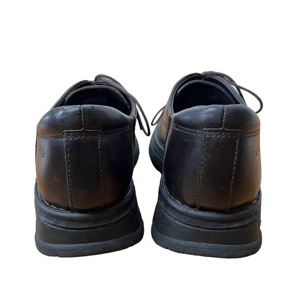 Sketchers Mens 12 Vintage Y2K CHUNKY LUG SOLE Leather Shoes Square Toe Brown - Picture 3 of 6